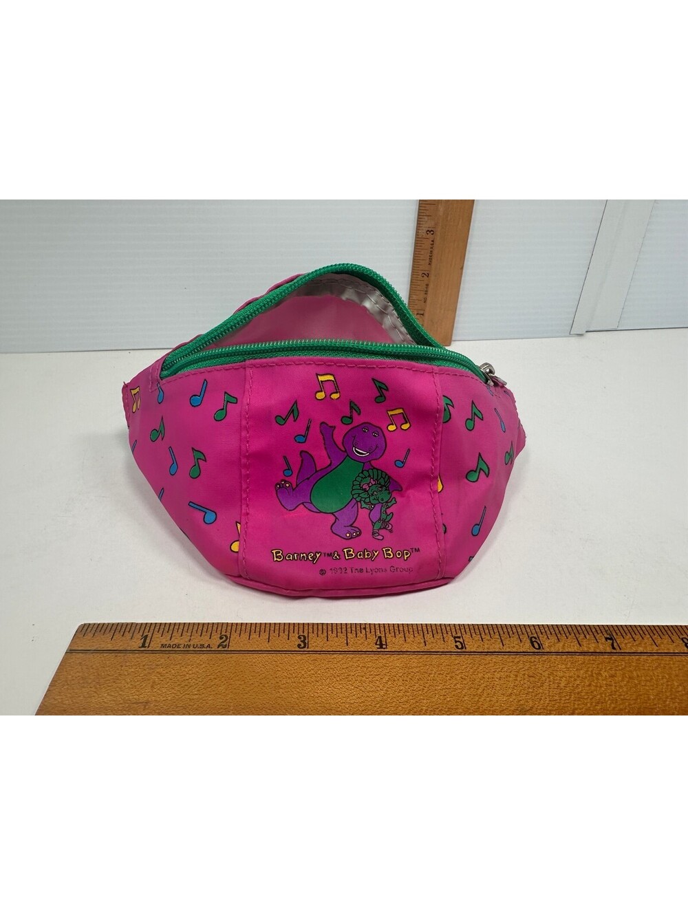 Barney & Baby Bop Fanny Pack Musical Notes Kids Lyons Group Rare Vintage Rare